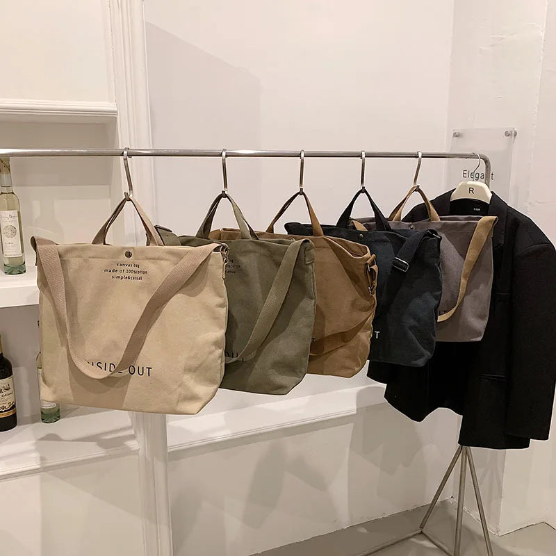 New Fashion Promotional Eco Friendly Reusable Organic Canvas Shopping Women's Tote Bags-2