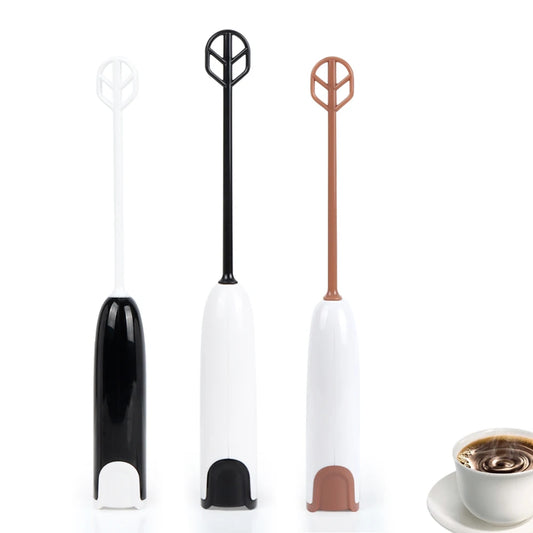 Mocha Stainless Steel Portable Mini Coffee Foamer Beater Milk Frother-0