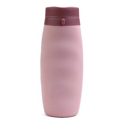 Beeman Eco Reusable Foldable Collapsible Water Bottle Silicone Handle Holder Travel Sport Water Bottle-7