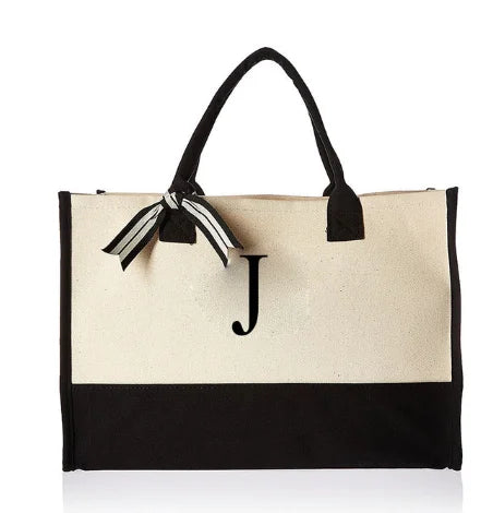 Hot Sale Eco Friendly Cotton Shopping Canvas Tote Bag with Letter Printed Logo Reusable Lady Handbag Tote Bag-29