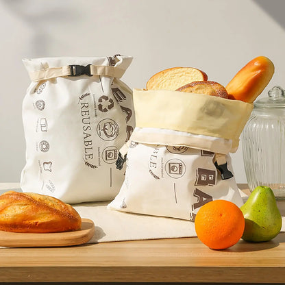 Reusable Beeswax Bread Bag x 2pcs-4