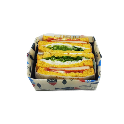 Reusable Beeswax Wraps Assorted Eco-Friendly Reusable Food Wraps Biodegradable Zero Waste Organic Sustainable-3