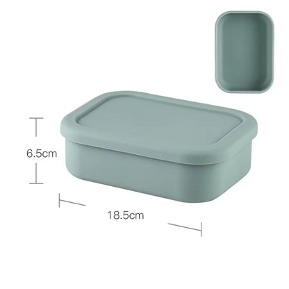EcoDrop Silicone Bento Lunch Box – Leakproof, Portable & Eco-Friendly