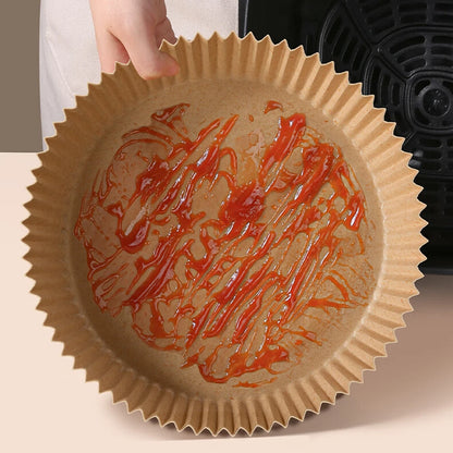 EcoDrop 6.5" Air Fryer Parchment Paper Liners Wholesale – Non-Stick & Biodegradable -2