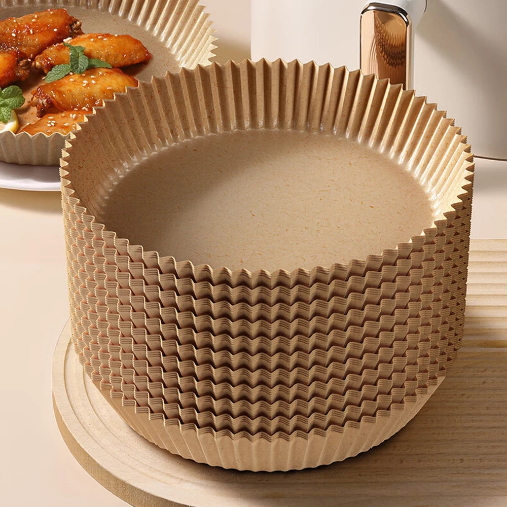 EcoDrop 6.5" Air Fryer Parchment Paper Liners Wholesale – Non-Stick & Biodegradable -3