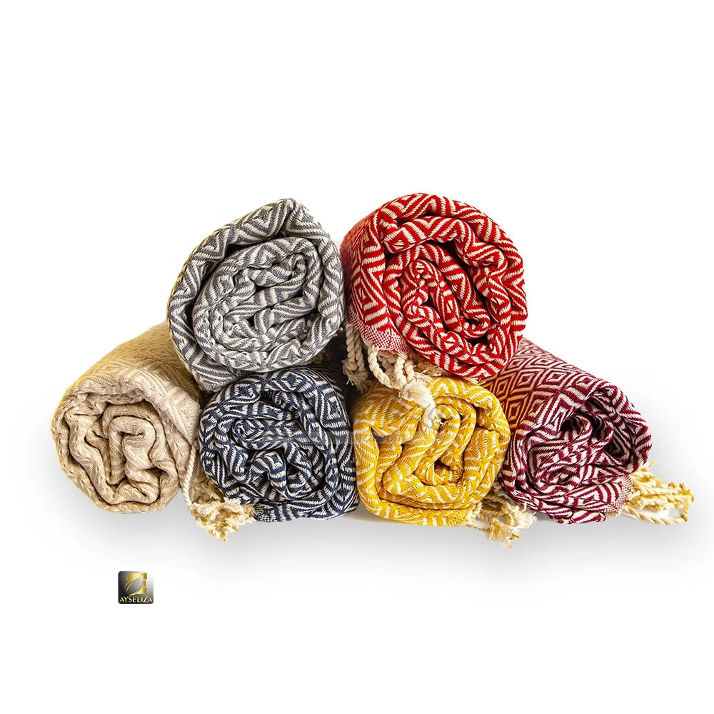 Peshtemal Blanket Beach Towels From Turkey 100% Organic Eco Friendly Cotton Turkish Fouta Coverup Sarong Scarf Home Decor Throws-1