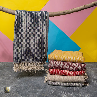 Peshtemal Blanket Beach Towels From Turkey 100% Organic Eco Friendly Cotton Turkish Fouta Coverup Sarong Scarf Home Decor Throws-5