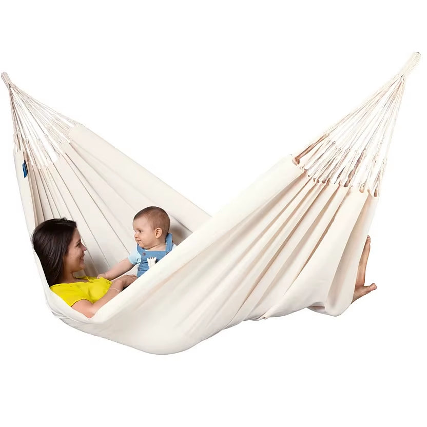 EcoDrop Organic Cotton Double Hammock – Fair Trade, Handwoven & Ethically Made
