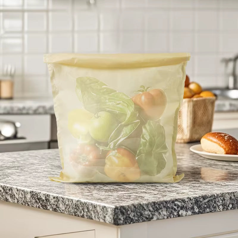 EcoDrop Reusable Linen & Beeswax Bread Bags