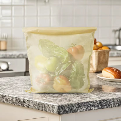 EcoDrop Reusable Linen & Beeswax Bread Bags