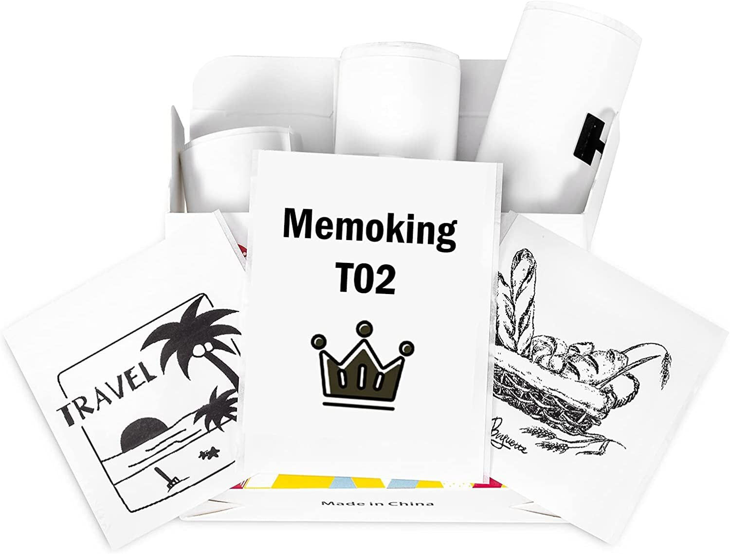 Phomemo T02 Mini Pocket Bluetooth Thermal Printer Inkless Wireless Photo Sticker - EcoDrop