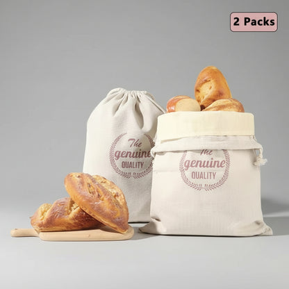 EcoDrop Reusable Linen & Beeswax Bread Bags