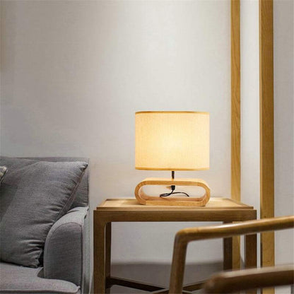 EcoDrop Natural Wood Table Lamp – Sustainable Warmth for Conscious Living