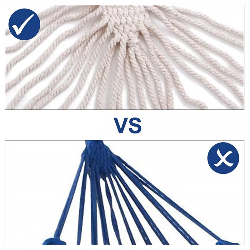 EcoDrop Organic Cotton Double Hammock – Fair Trade, Handwoven & Ethically Made