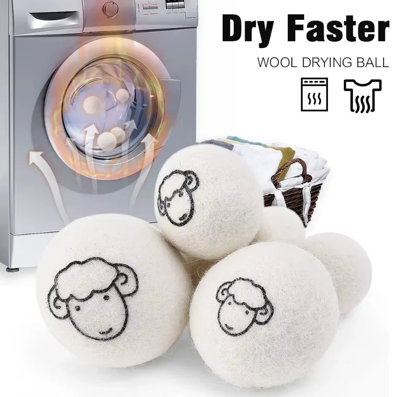 EcoDrop Eco-Friendly Wool Dryer Balls - Chemical-Free Natural Fabric Softener