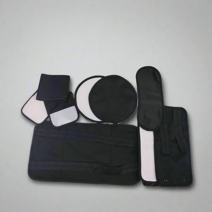 8 Piece Organic Cotton Castor Oil Wraps Pack-0