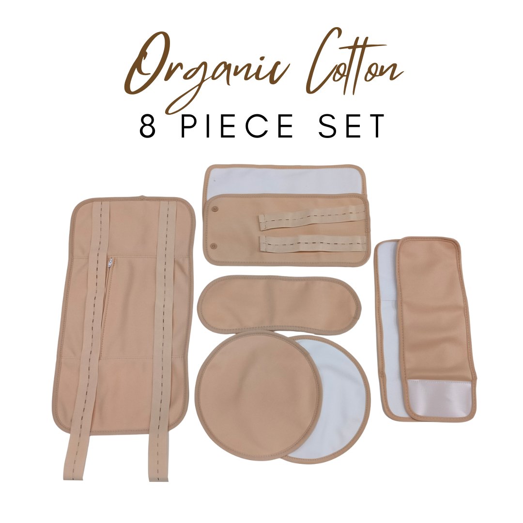 8 Piece Organic Cotton Castor Oil Wraps Pack-3